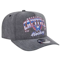 New Era Washington Capitals Throwback Washed A-Frame Pre-Curved 9FIFTY Snapback Hat