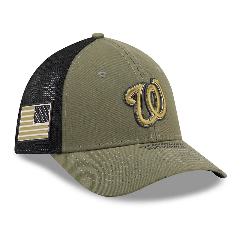 New Era Washington Nationals 2026 Armed Forces Day 39THIRTY M-Crown Trucker Flex Hat