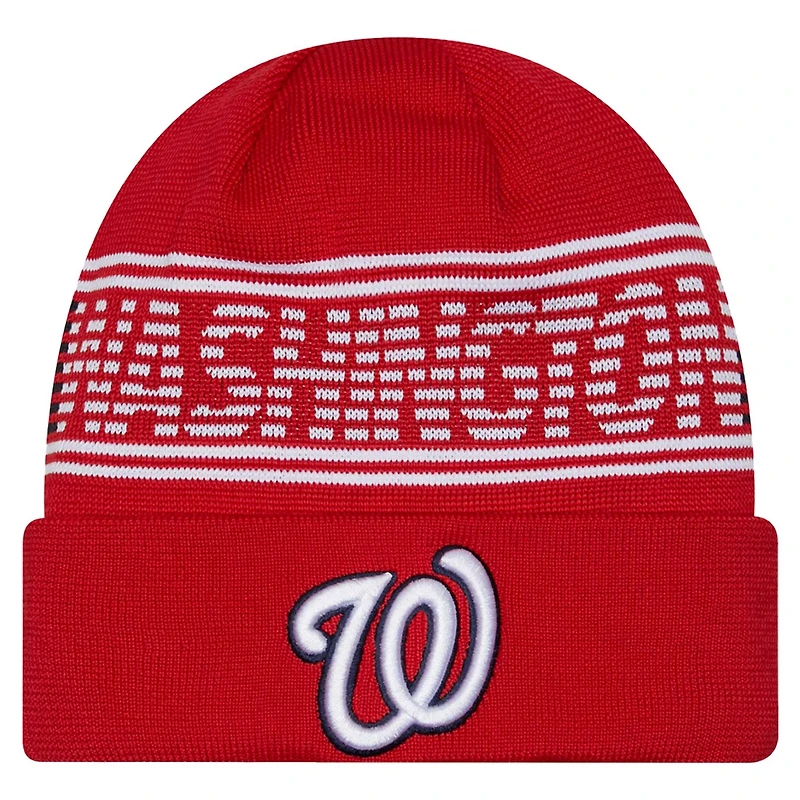 New Era Washington Nationals Authentic Collection Cuffed Knit Hat