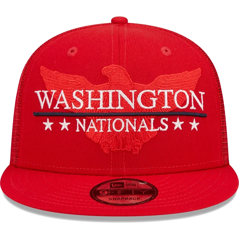 New Era Washington Nationals Patriot Trucker 9FIFTY Snapback Hat