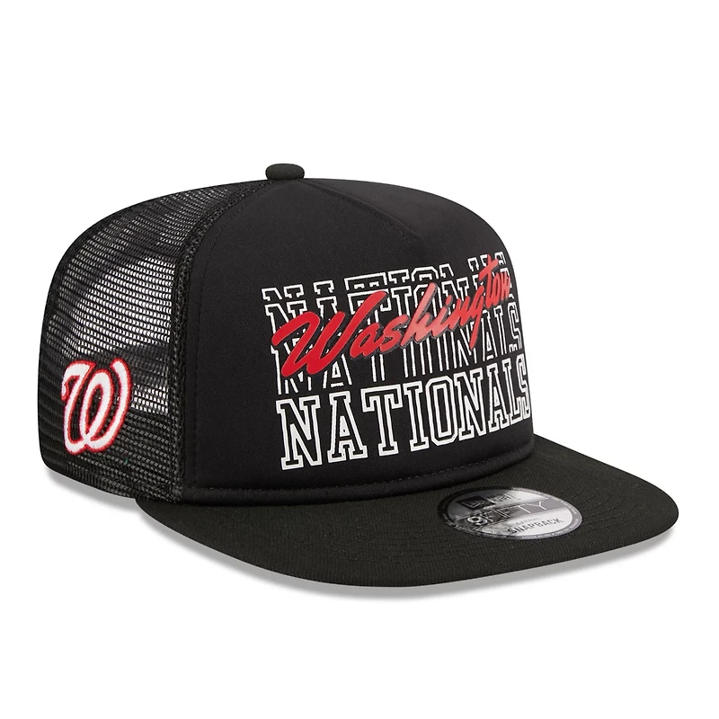 New Era Washington Nationals Street Team A-Frame Trucker 9FIFTY Snapback Hat