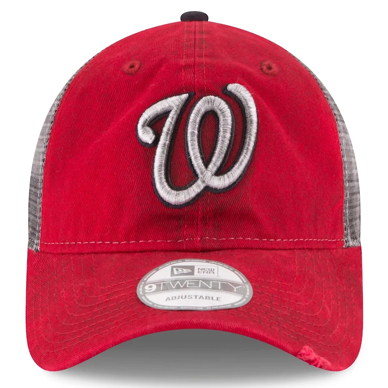 New Era Washington Nationals Team Rustic 9TWENTY Trucker Adjustable Hat