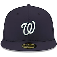 New Era Washington Nationals White Logo 59FIFTY Fitted Hat