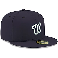 New Era Washington Nationals White Logo 59FIFTY Fitted Hat