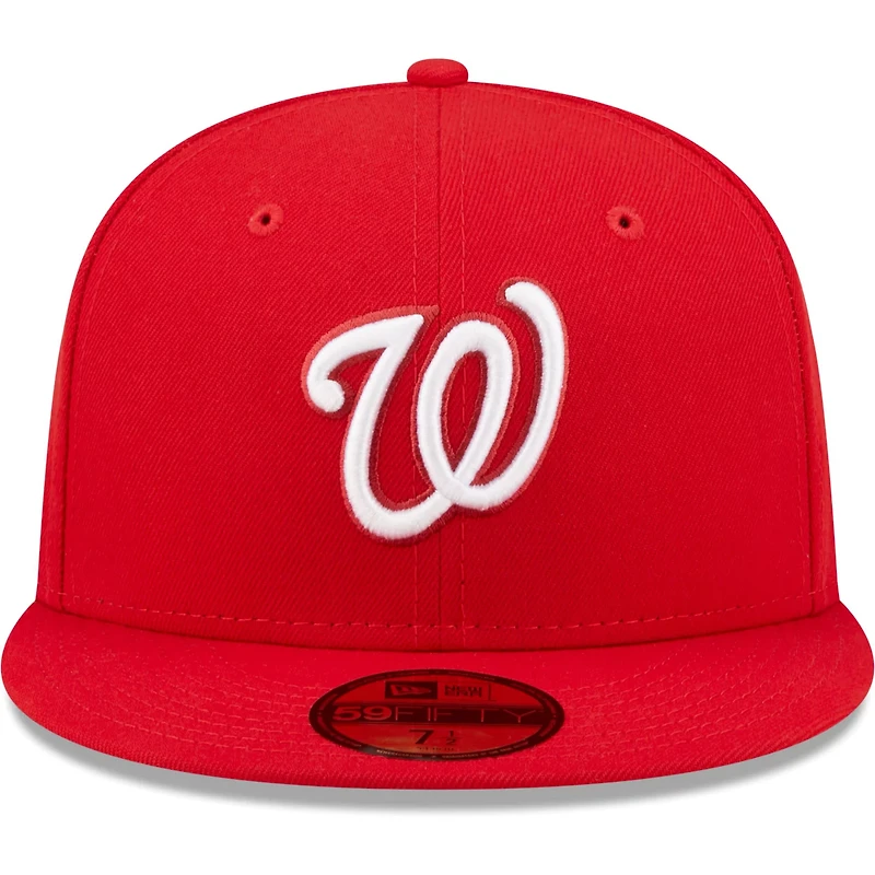 New Era Washington Nationals White Logo 59FIFTY Fitted Hat