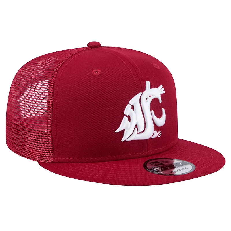 New Era Washington State Cougars 9FIFTY Trucker Snapback Hat