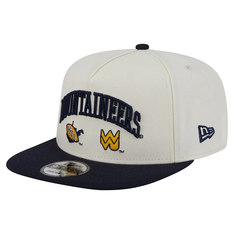 New Era West Virginia Mountaineers Collegiate 9FIFTY A-Frame Snapback Hat