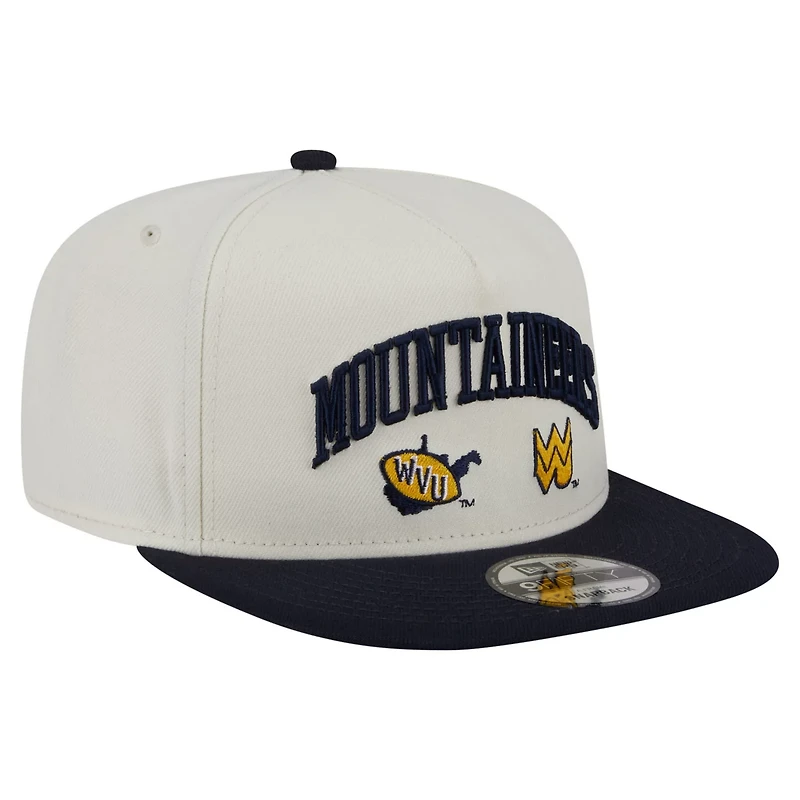 New Era West Virginia Mountaineers Collegiate 9FIFTY A-Frame Snapback Hat