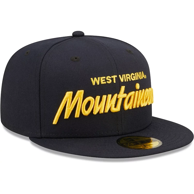 New Era West Virginia Mountaineers Script Original 59FIFTY Fitted Hat