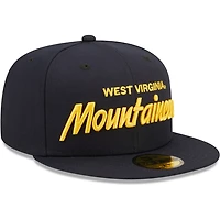 New Era West Virginia Mountaineers Script Original 59FIFTY Fitted Hat