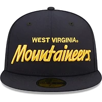 New Era West Virginia Mountaineers Script Original 59FIFTY Fitted Hat