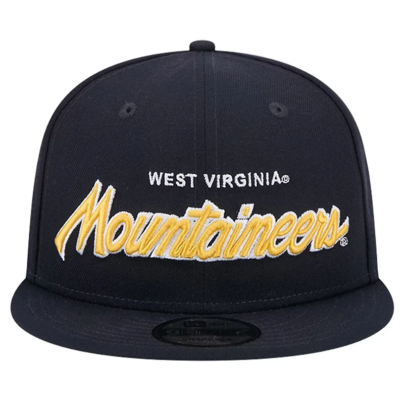 New Era West Virginia Mountaineers Team Script 9FIFTY Snapback Hat