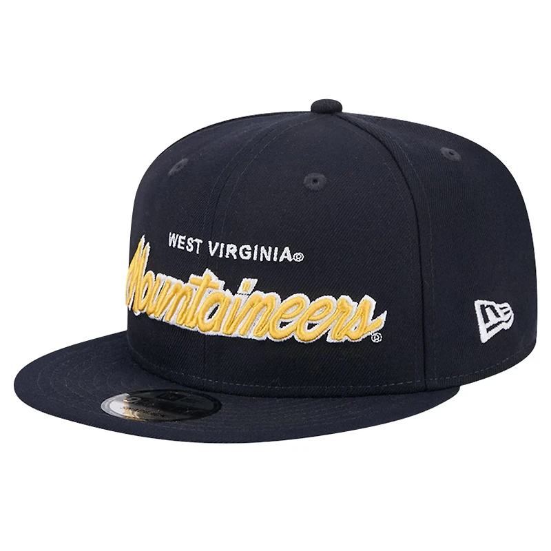New Era West Virginia Mountaineers Team Script 9FIFTY Snapback Hat