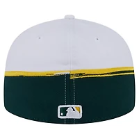 New Era White Athletics Paint Stroke 59FIFTY Fitted Hat