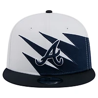 New Era White Atlanta Braves Jagged 9FIFTY Snapback Hat