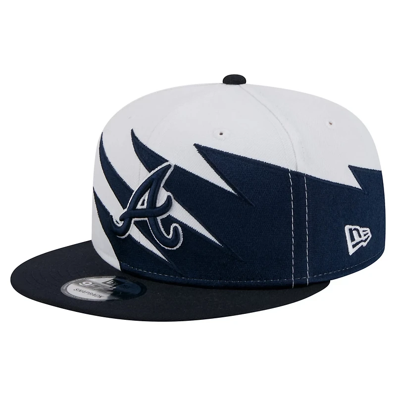 New Era White Atlanta Braves Jagged 9FIFTY Snapback Hat
