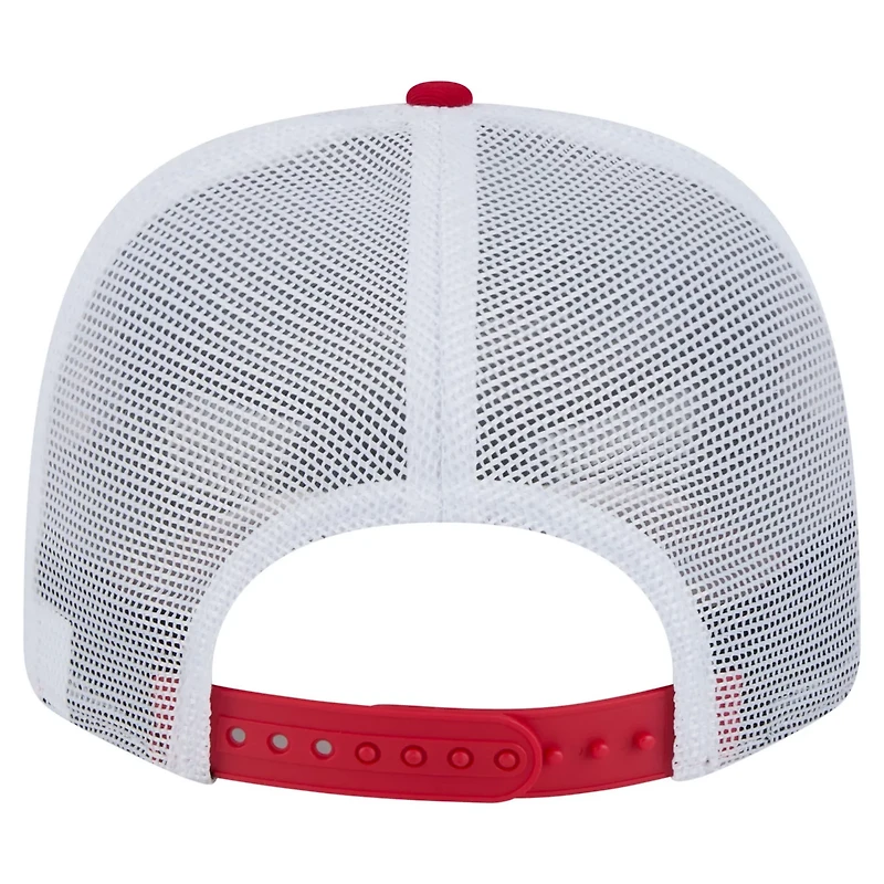 New Era White Carolina Hurricanes Team Patch Basic 9SEVENTY Adjustable Trucker Hat