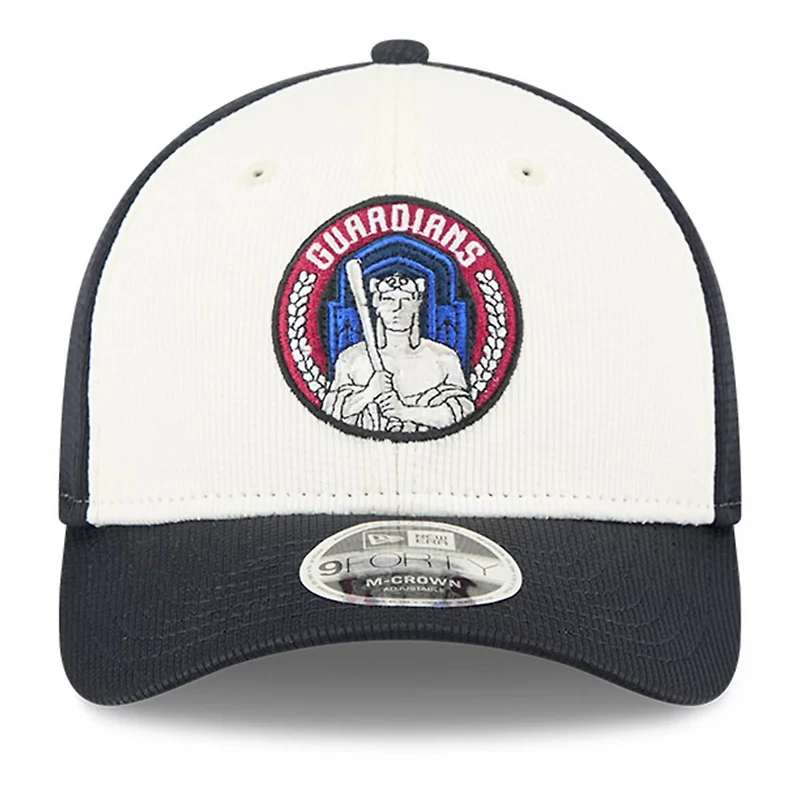 New Era White Cleveland Guardians City Connect Batting Practice 9FORTY M-Crown Adjustable Hat