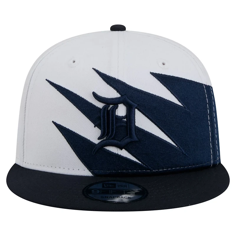 New Era White Detroit Tigers Jagged 9FIFTY Snapback Hat