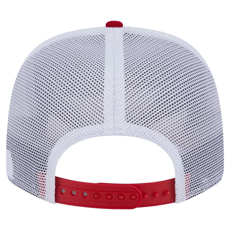 New Era White Florida Panthers Team Patch Basic 9SEVENTY Adjustable Trucker Hat