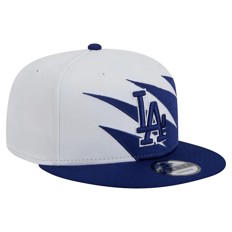 New Era White Los Angeles Dodgers Jagged 9FIFTY Snapback Hat