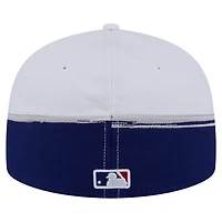 New Era White Los Angeles Dodgers Paint Stroke 59FIFTY Fitted Hat