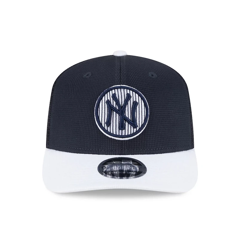 New Era White New York Yankees 2025 Batting Practice 9SEVENTY Stretch-Snap Trucker Hat