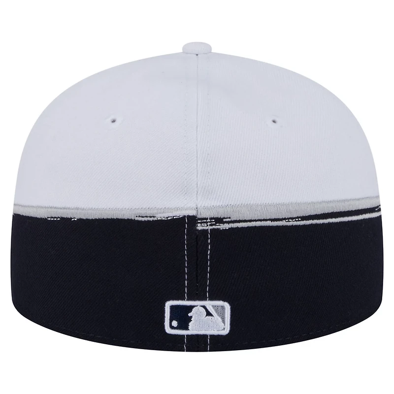 New Era White New York Yankees Paint Stroke 59FIFTY Fitted Hat