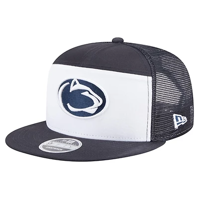 New Era White Penn State Nittany Lions Outdoor Wide Panel 9FIFTY Snapback Trucker Hat