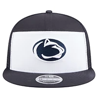 New Era White Penn State Nittany Lions Outdoor Wide Panel 9FIFTY Snapback Trucker Hat