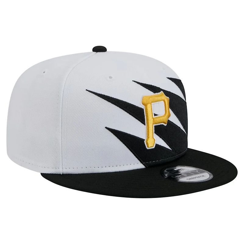 New Era White Pittsburgh Pirates Jagged 9FIFTY Snapback Hat
