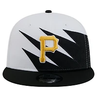 New Era White Pittsburgh Pirates Jagged 9FIFTY Snapback Hat