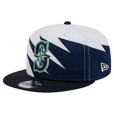 New Era White Seattle Mariners Jagged 9FIFTY Snapback Hat