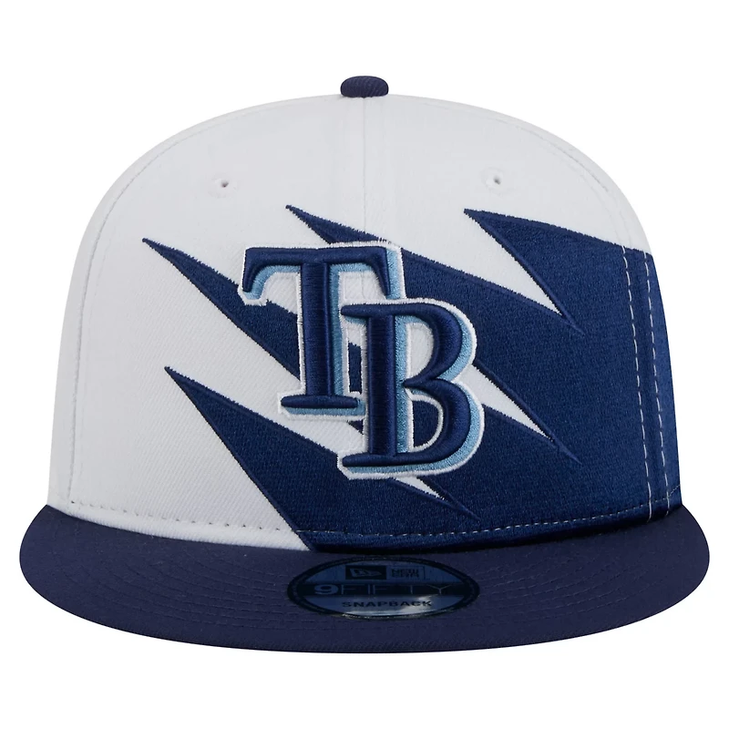 New Era White Tampa Bay Rays Jagged 9FIFTY Snapback Hat