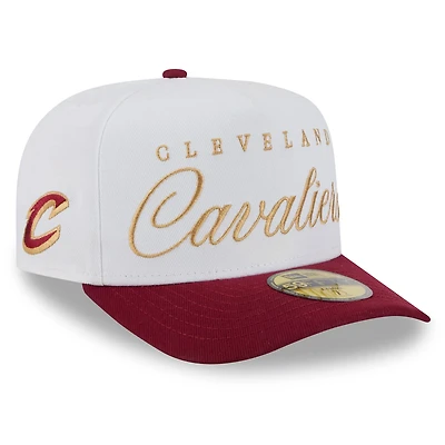 New Era Wine Cleveland Cavaliers 2025 NBA Draft A-Frame 59FIFTY Fitted Hat