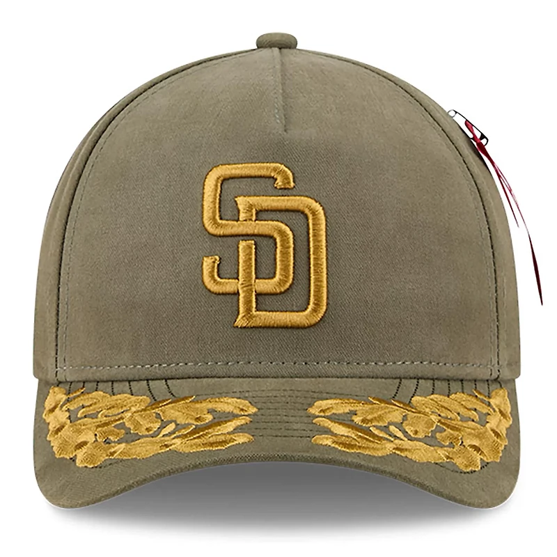New Era x Alpha Industries San Diego Padres A-Frame 9FORTY Adjustable Hat