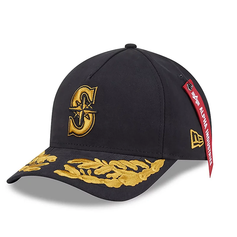 New Era x Alpha Industries Seattle Mariners A-Frame 9FORTY Adjustable Hat