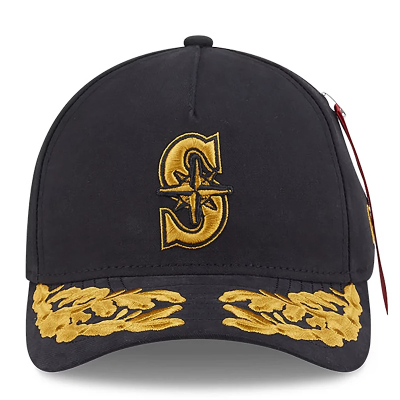 New Era x Alpha Industries Seattle Mariners A-Frame 9FORTY Adjustable Hat