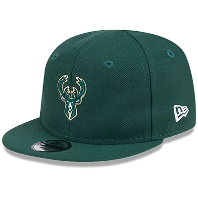 Newborn New Era Hunter Milwaukee Bucks My First 9FIFTY Adjustable Hat