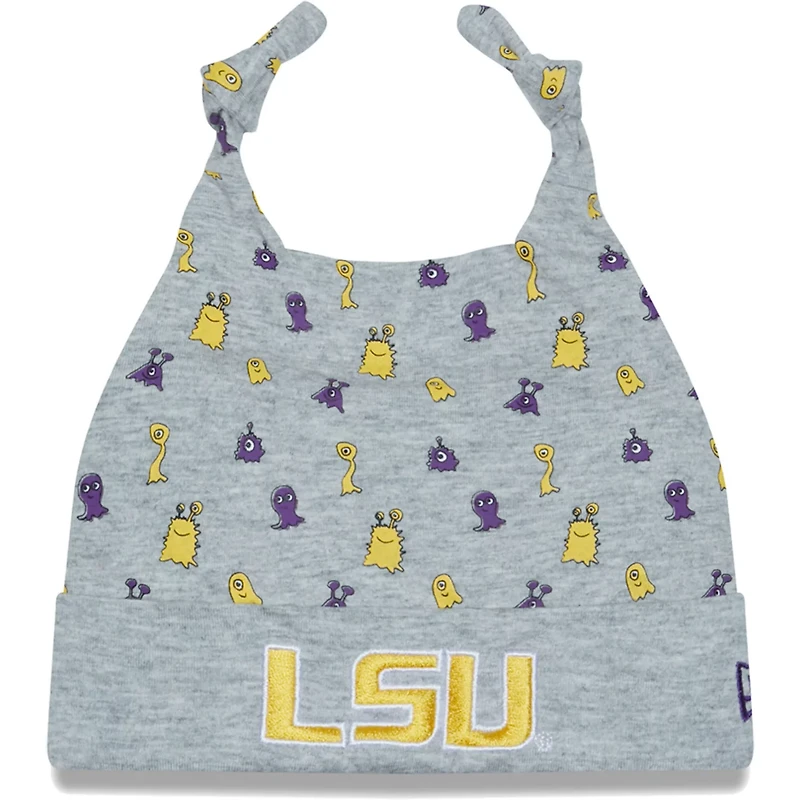 Newborn New Era LSU Tigers Critter Cuffed Knit Hat