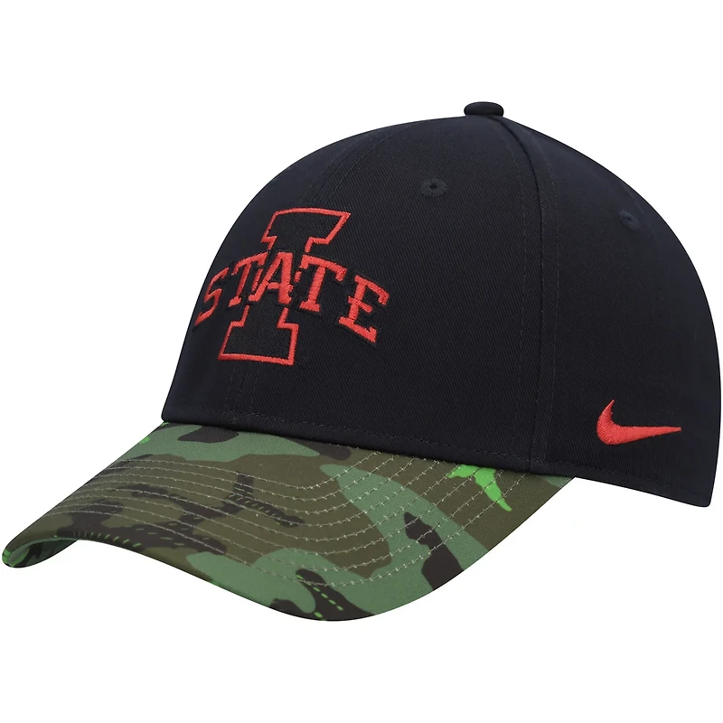 Nike /Camo Iowa State Cyclones Veterans Day 2Tone Legacy91 Adjustable Hat