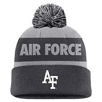 Nike Air Force Falcons Rivalry Shield Cuffed Knit Hat with Pom