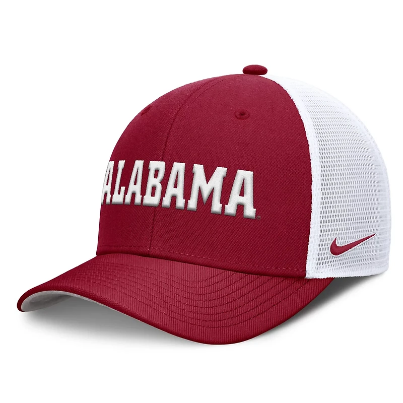 Nike Alabama Tide 2025 Dugout Coaches Rise Performance Trucker Adjustable Hat