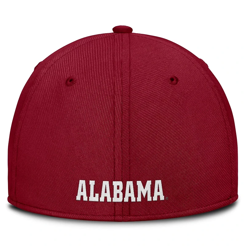 Nike Alabama Tide 2025 Dugout Coaches Rise Swoosh Performance Flex Hat