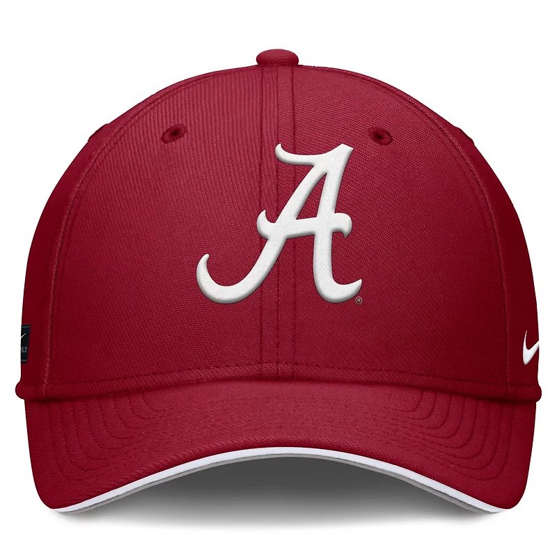 Nike Alabama Tide 2025 Dugout Coaches Rise Swoosh Performance Flex Hat