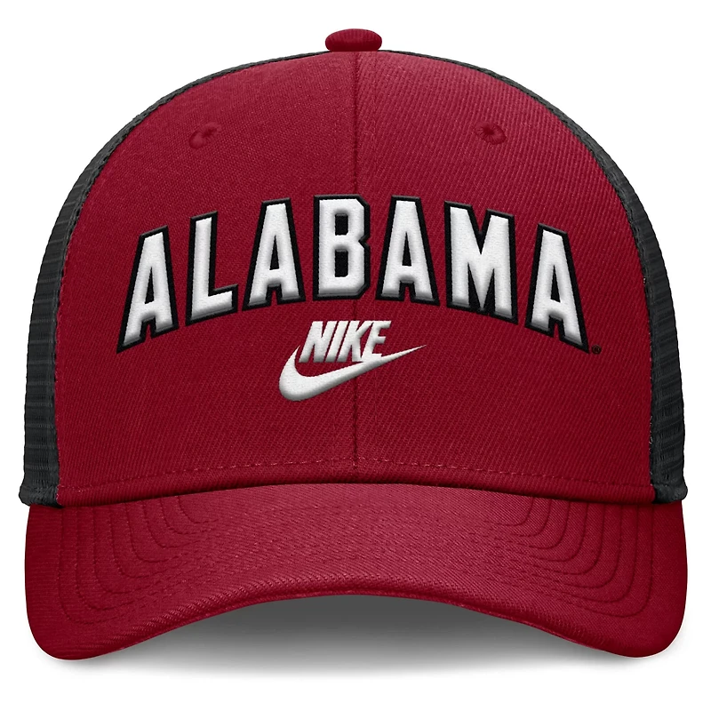 Nike Alabama Tide Legacy Arch Rise Performance Trucker Adjustable Hat