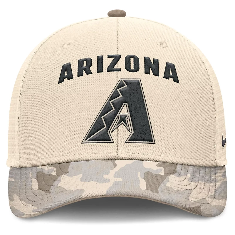 Nike Arizona Diamondbacks Camo Pack Rise Adjustable Trucker Hat
