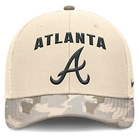 Nike Atlanta Braves Camo Pack Rise Adjustable Trucker Hat