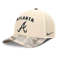 Nike Atlanta Braves Camo Pack Rise Adjustable Trucker Hat