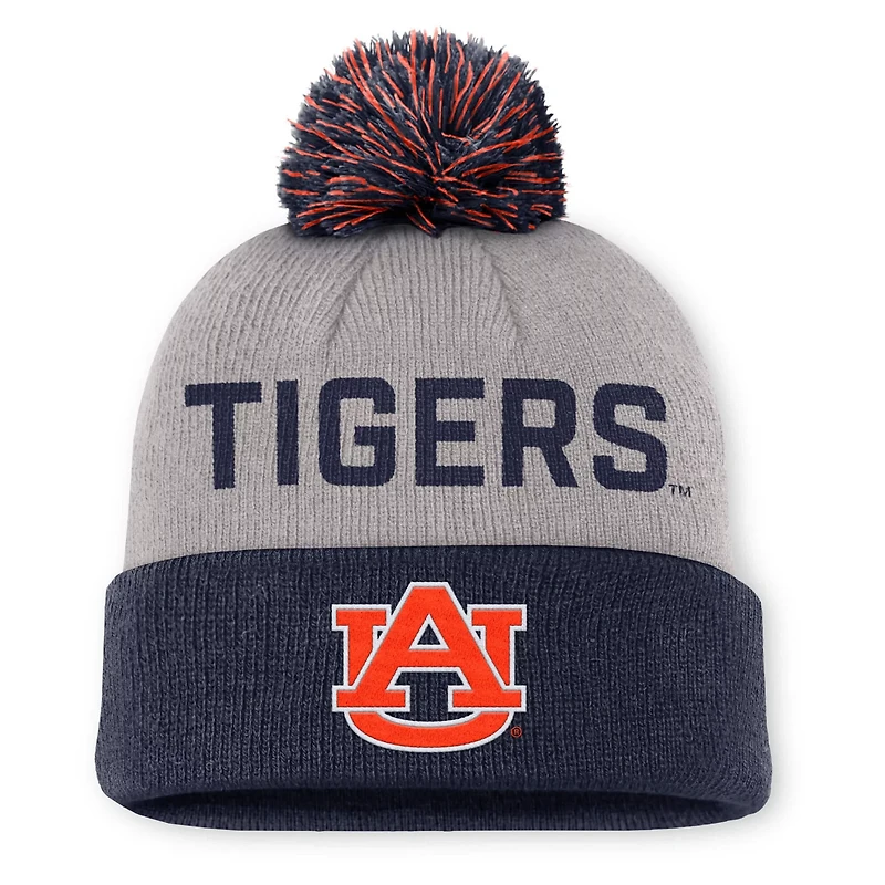 Nike Auburn Tigers Primetime Peak Cuffed Knit Hat with Pom
